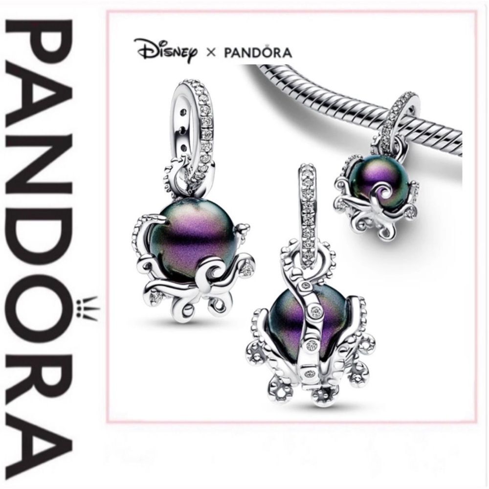 NWOT Pandora x Disney, The Little Mermaid Ursula Dangle Charm 792684C01
